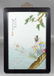 Chinese framed porcelain tile with teak wood frame, - 2