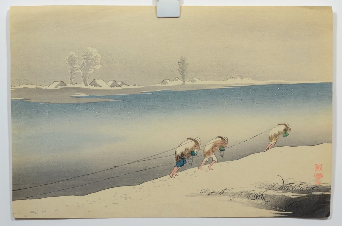 Uehara Konen,(Japanese, 1878-1940), woodblock print, (1 of 4)