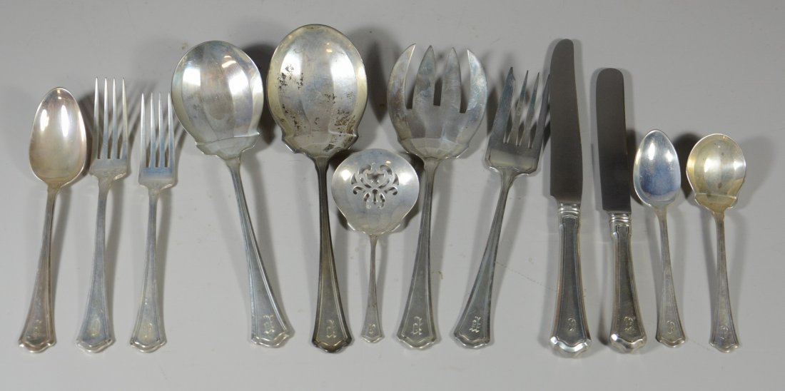Set of 69 Pieces of Wallace sterling silver flatware, (1 of 2)