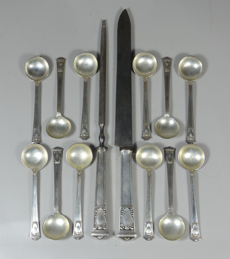 Set of 12 Tiffany & Co "San Lorenzo" sterling silver (1 of 2)