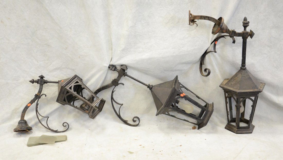 (3) Wrought Iron Outdoor Lanterns, losses and (1 of 1)