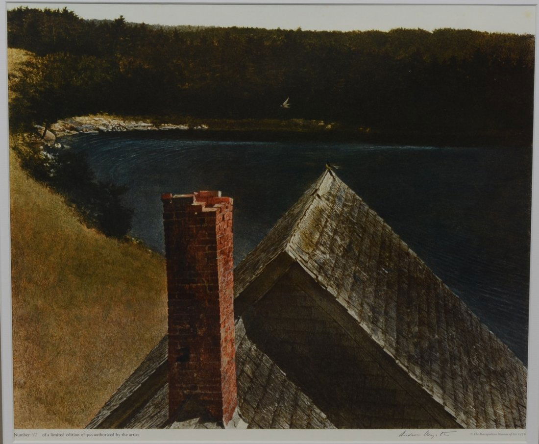 Andrew Wyeth (American, 1917-2009), collotype, "End of (1 of 3)