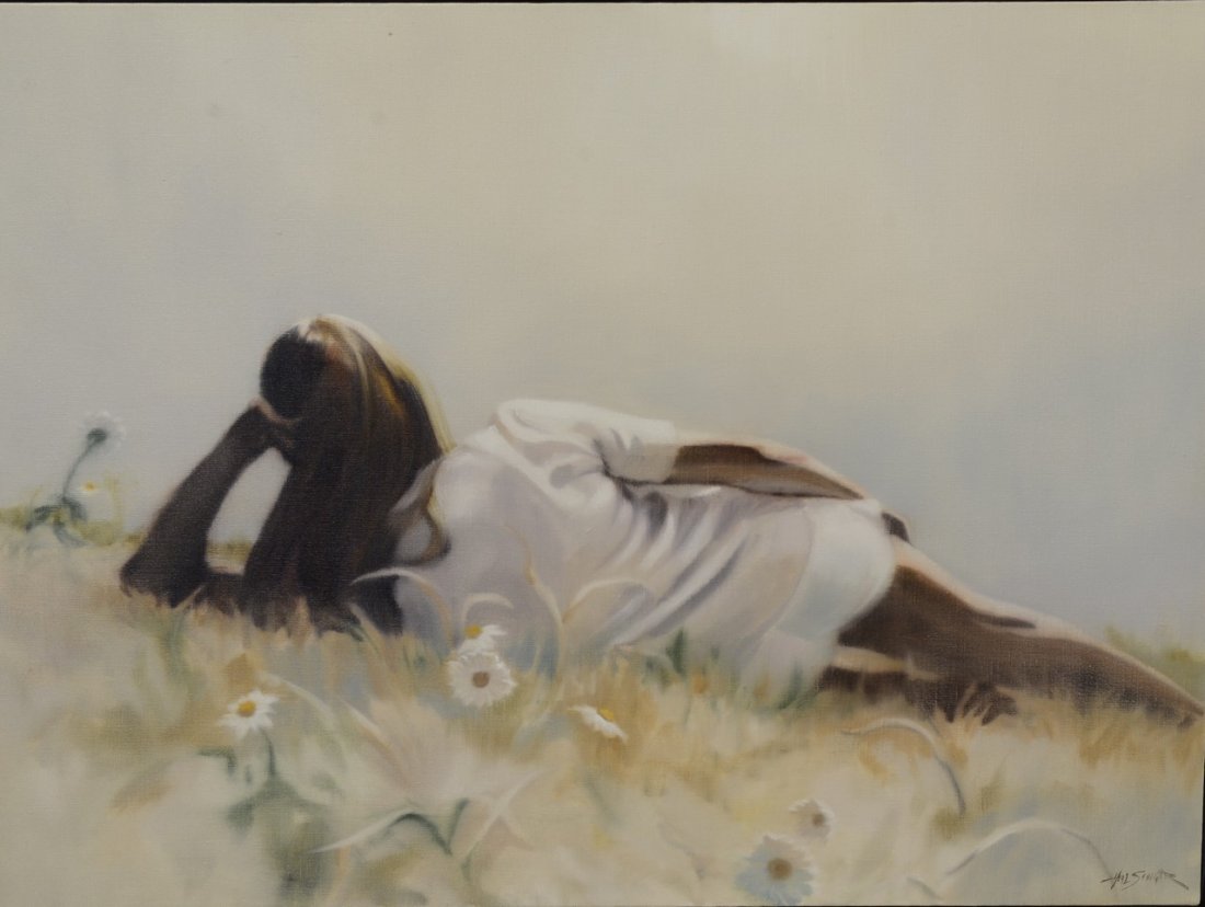 Hal Singer (American, 1919-2003), oil on canvas, (1 of 3)