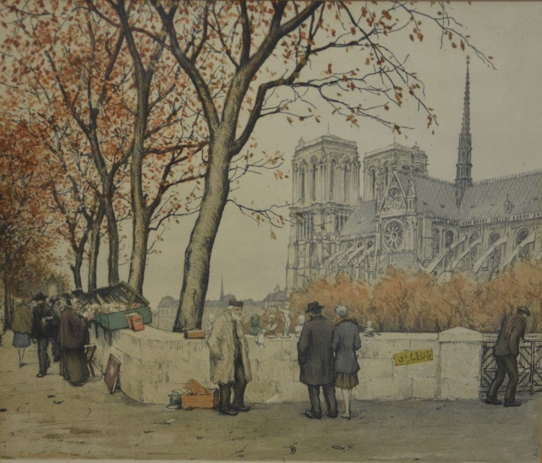 Tavik Frantisek Simon (Czech, 1877-1942), etching and (1 of 3)