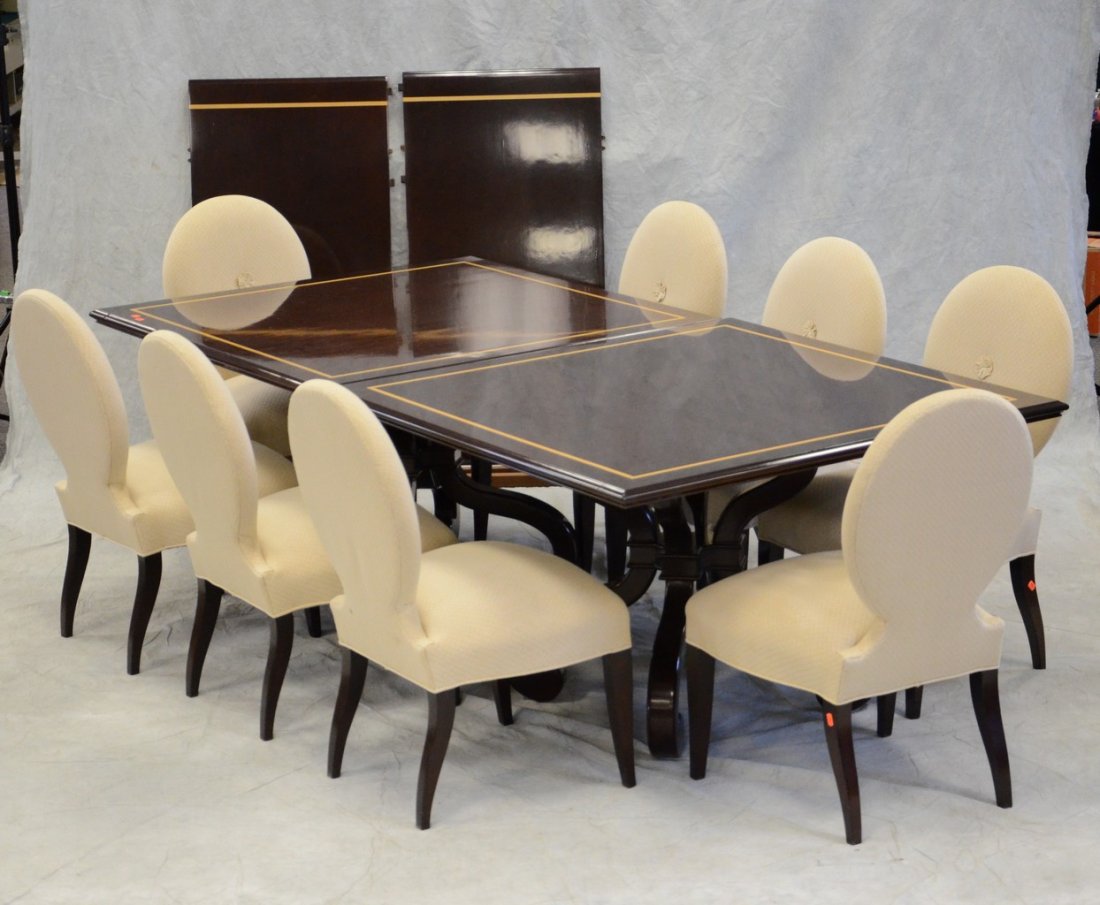 Pair Custom built Donghia "Paris" card tables (1 of 1)
