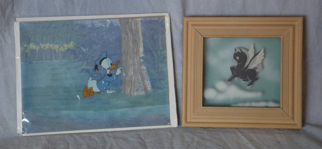 2 Walt Disney items: Donald Duck cel, 8" x 10-1/2"; (1 of 1)