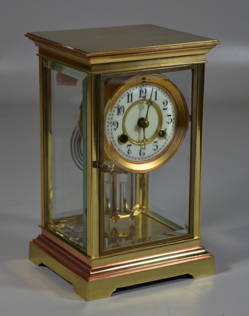 Waterbury crystal regulator, double sunk porcelain (1 of 2)