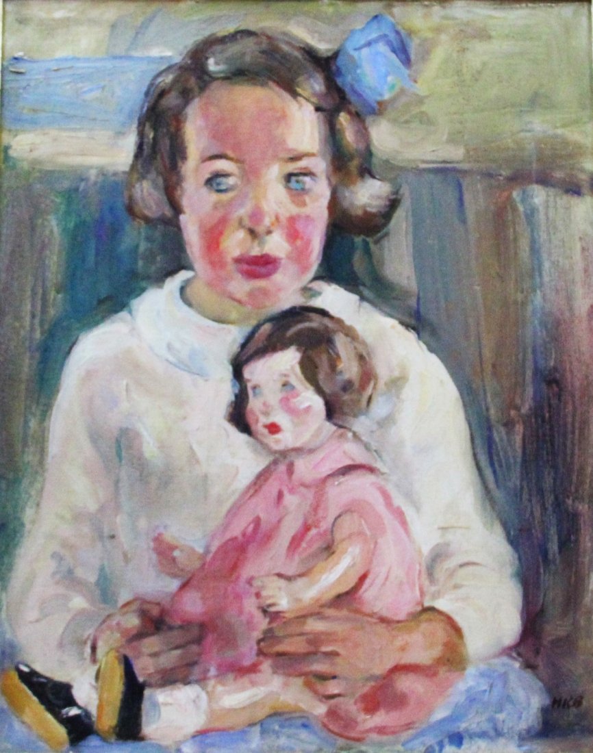 Helena Beacham (American, PA, 1900-1994), oil on (1 of 1)