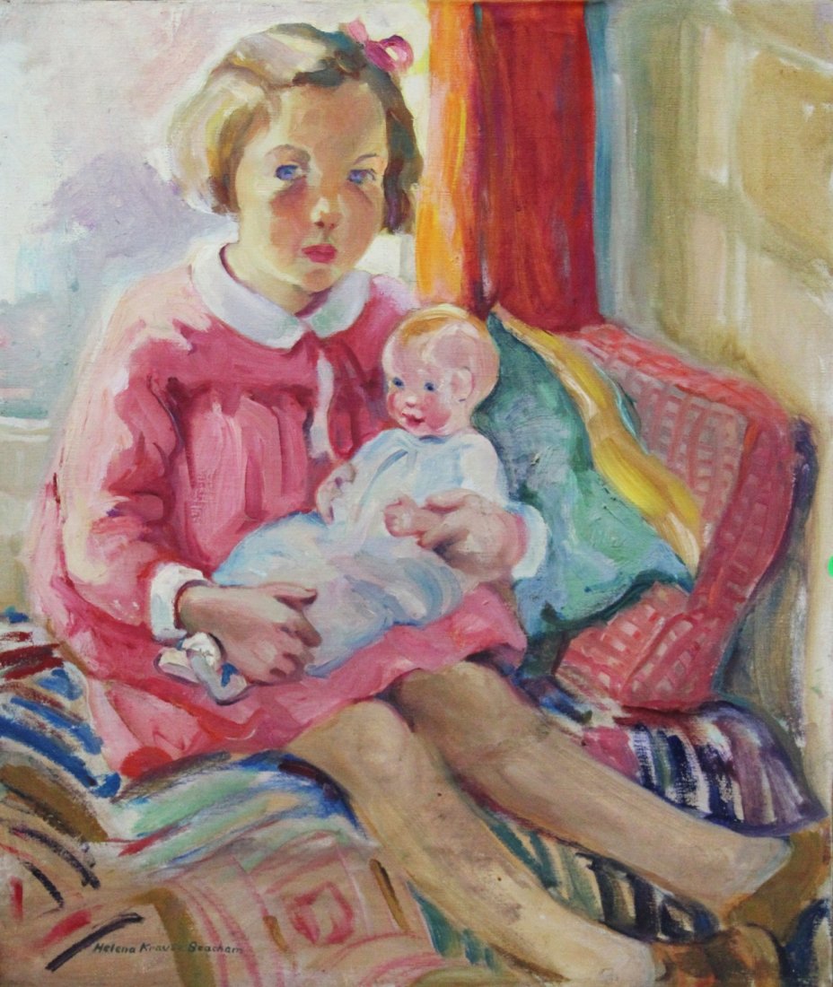 Helena Beacham (American, PA, 1900-1994), oil on canvas (1 of 1)