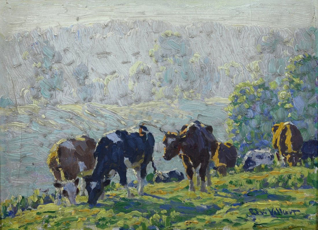 Edward Charles Volkert (American, 1871-1935), oil on (1 of 5)