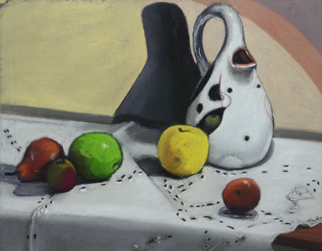 Lisa Learner (American, PA, 20th Century), pastel, (1 of 3)