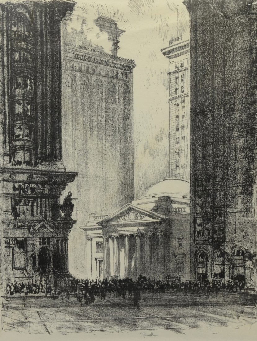 American School (20trh Century), lithograph, New York (1 of 3)