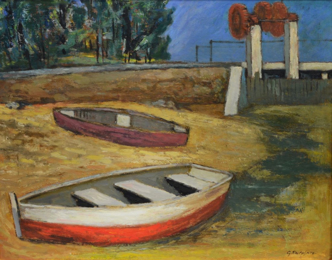 G Ralph Smith (American, PA, 1907-2007), oil on (1 of 2)