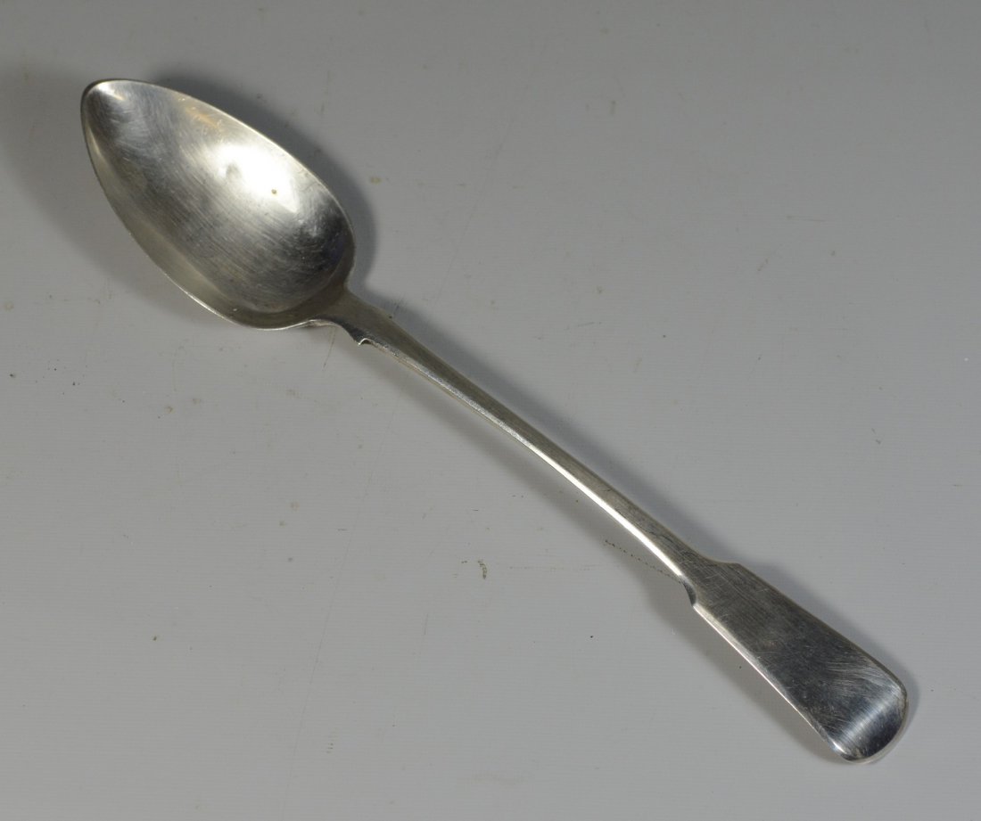 Georgian sterling silver stuffing spoon, marks for (1 of 3)