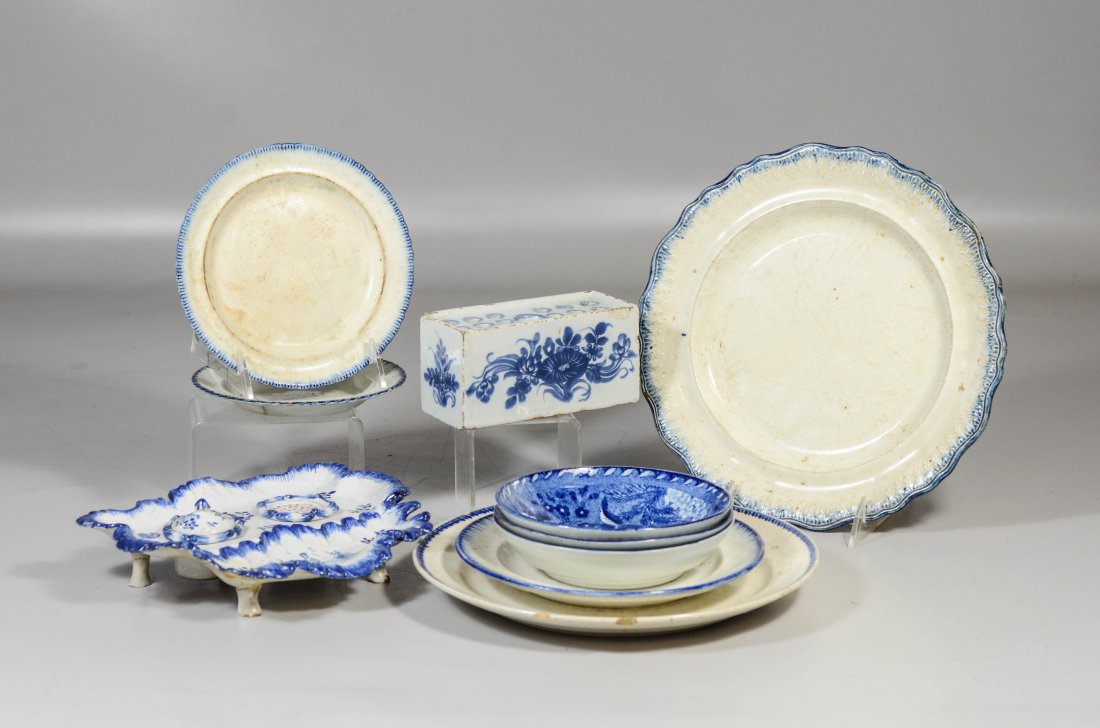 10 Assorted pieces of English and Continental pottery (1 of 1)