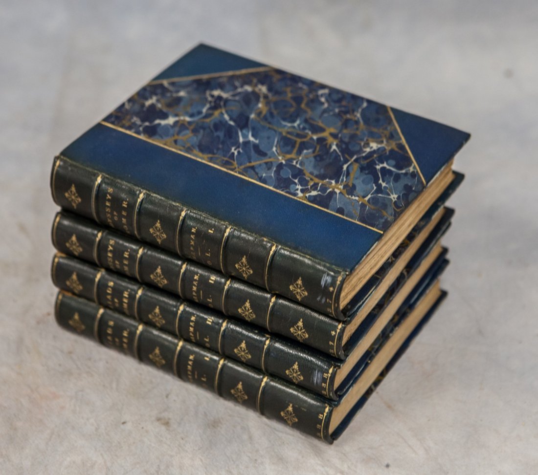 Homer, Iliad and Odyssey, London, 1874, each bound in 2 (1 of 1)