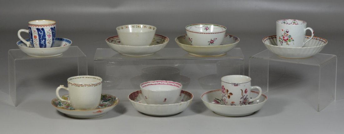 14 pcs of Chinese Export Porcelain to include: 4 cups (1 of 1)