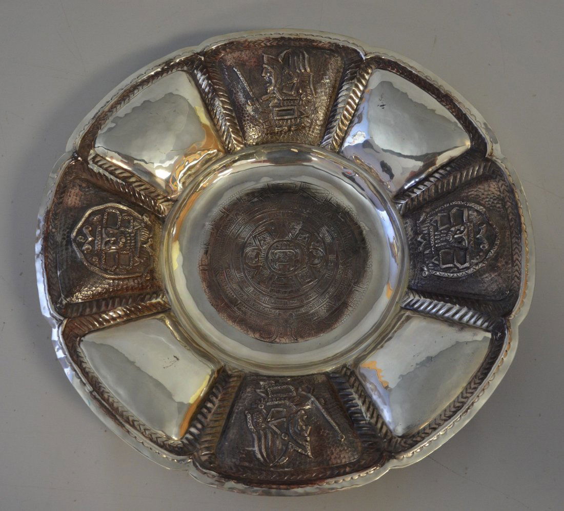 Maciel, Mexico sterling silver charger, hand hammered (1 of 1)
