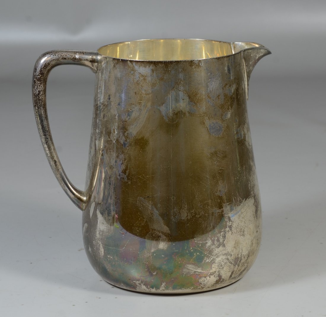 Tiffany & Co, Makers sterling silver water pitcher, (1 of 2)