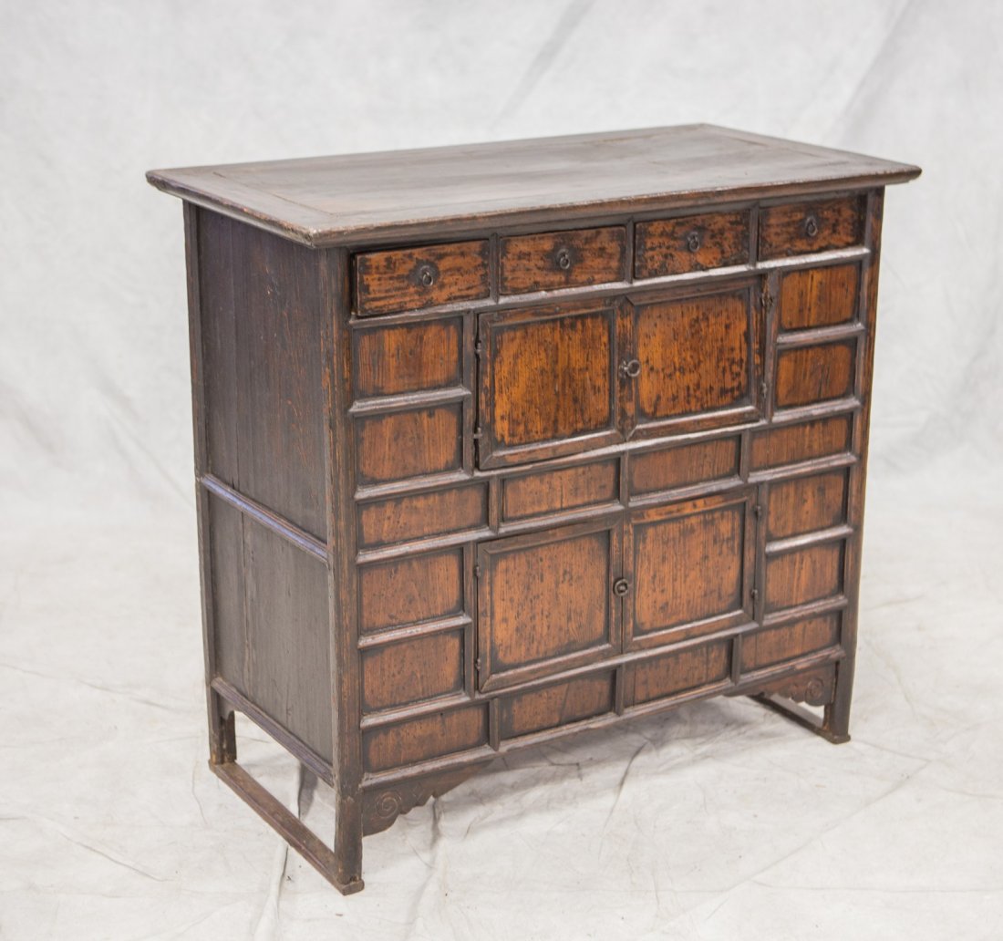 Early Korean tonsu, 4 drawers over 2 doors, 37-1/4" h, (1 of 5)
