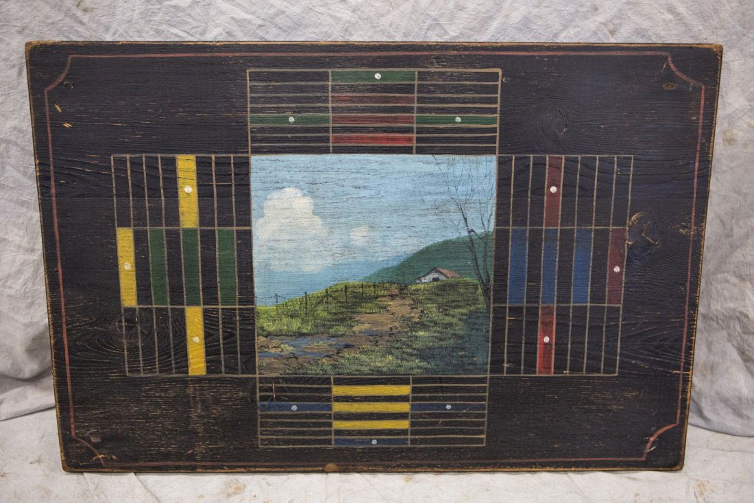 Parcheesi Board with Landscape, 25"x17" (1 of 1)