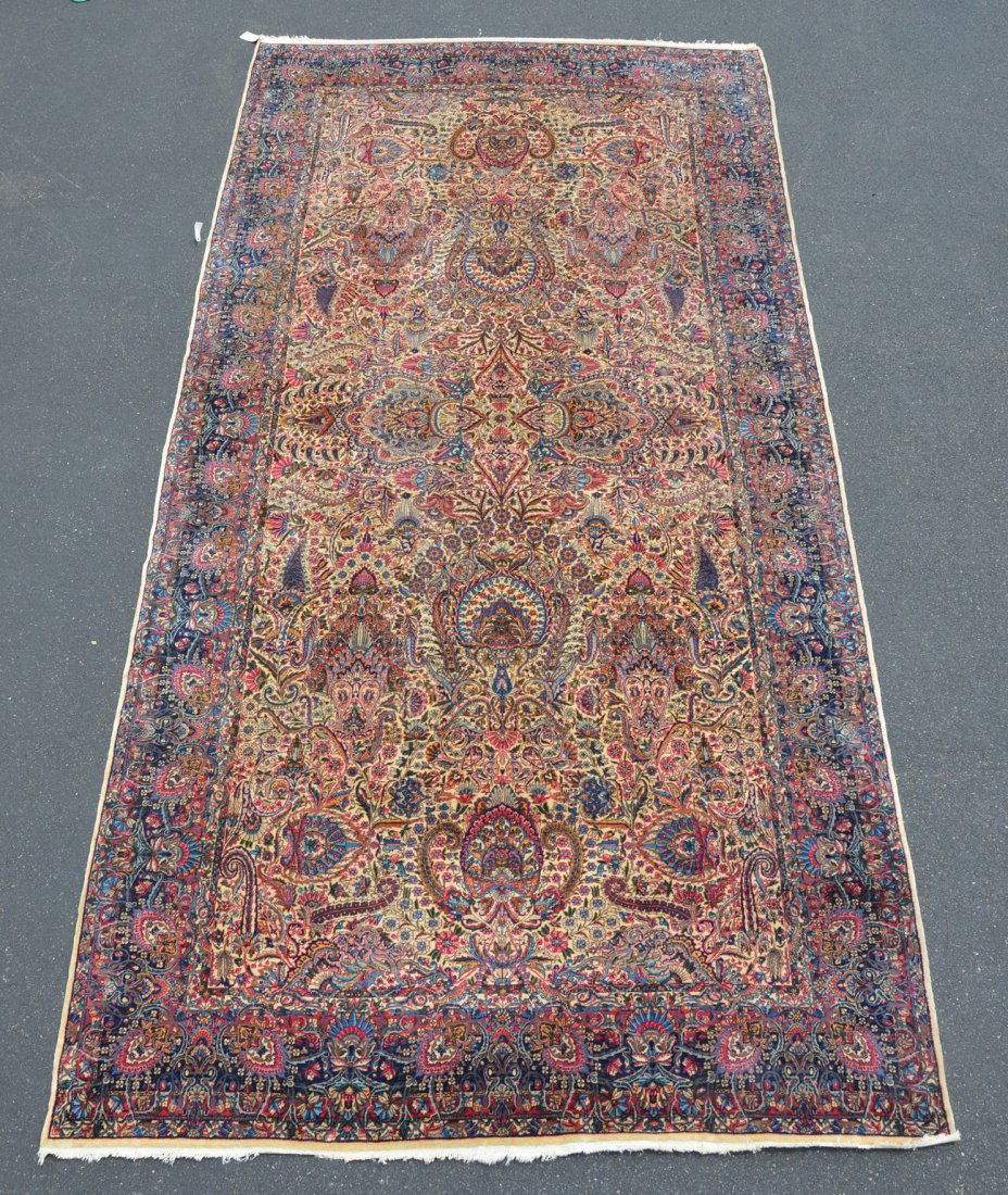 Kirman carpet, 9'10" x 18'10" (1 of 4)