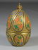 Modern Theo Faberge gilt and enameled crystal and - 4