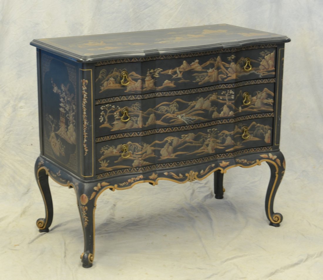 Chinoiserie decorated Louis XV style commode, Mario (1 of 3)