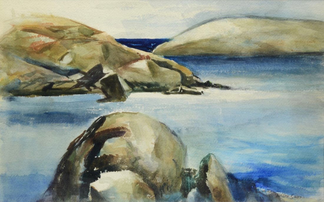 G Ralph Smith (American, PA, 1907-2007), watercolor, (1 of 2)