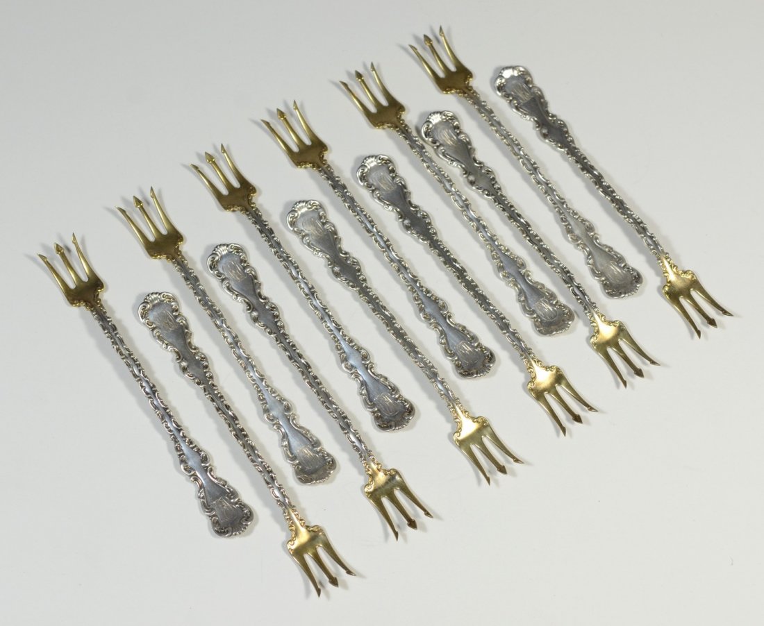 (12) Whiting Louis XV 1891 pattern sterling silver (1 of 3)
