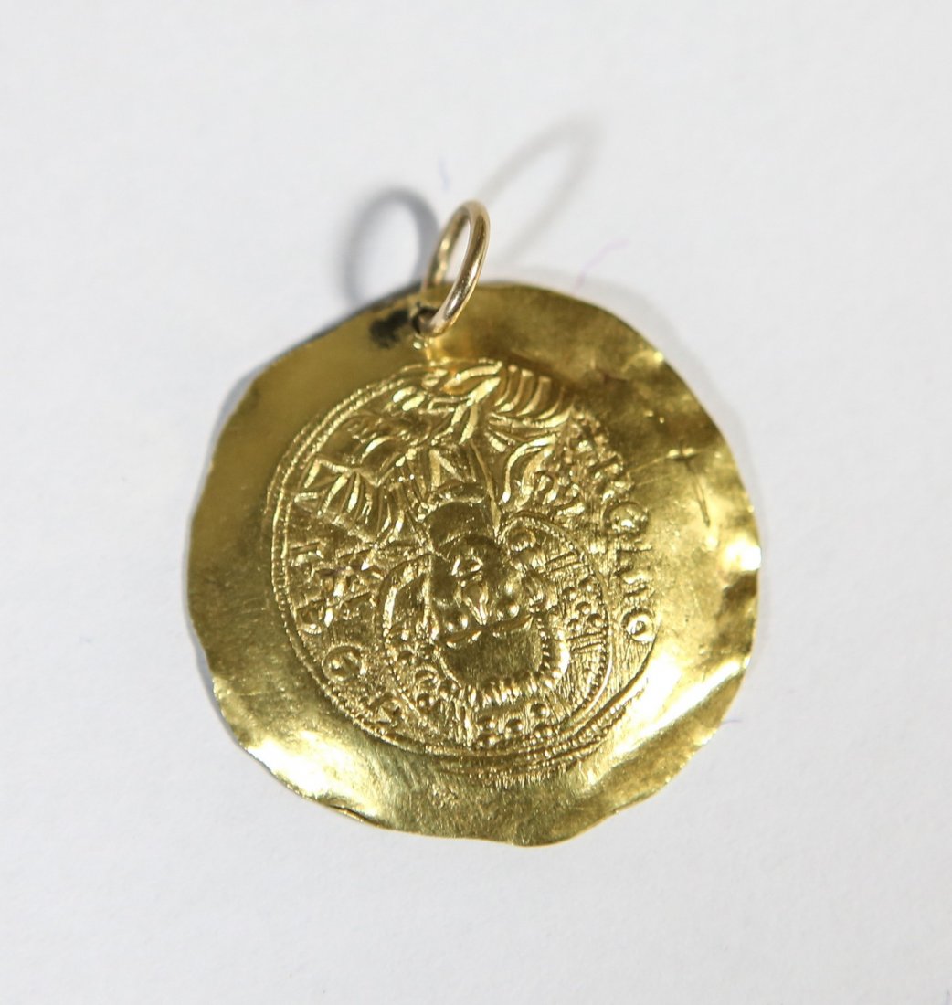 Byzantine Hyperpyron gold coin, Alexis Comeneus (1 of 2)