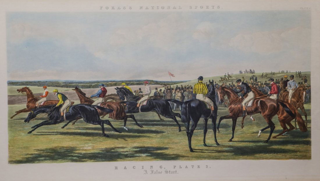 After John Frederick Herring, hand colored engraving, (1 of 2)