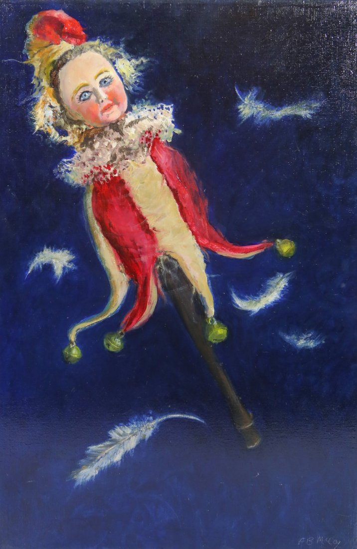 Anna Brelsford McCoy (American, b 1940), oil on linen,: Anna Brelsford McCoy (American, b 1940), oil on linen, "Light As a Feather", signed lower right, 24" x 16" canvas, 24-5/8" x 16-5/8" overall