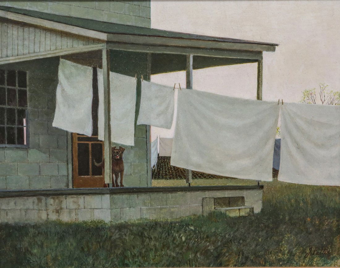 John Falter (American, 1910-1982), tempera on board, (1 of 3)