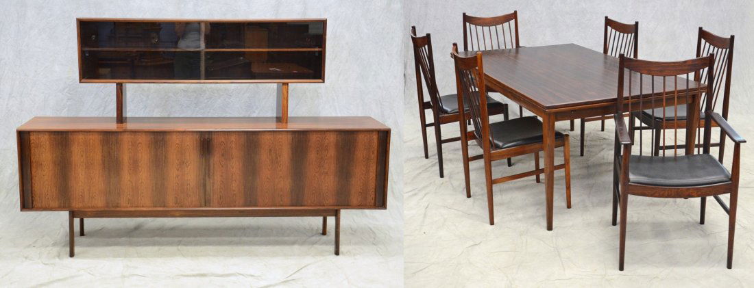 Arne Vodder for Sibast  rosewood dining room suite, (1 of 9)