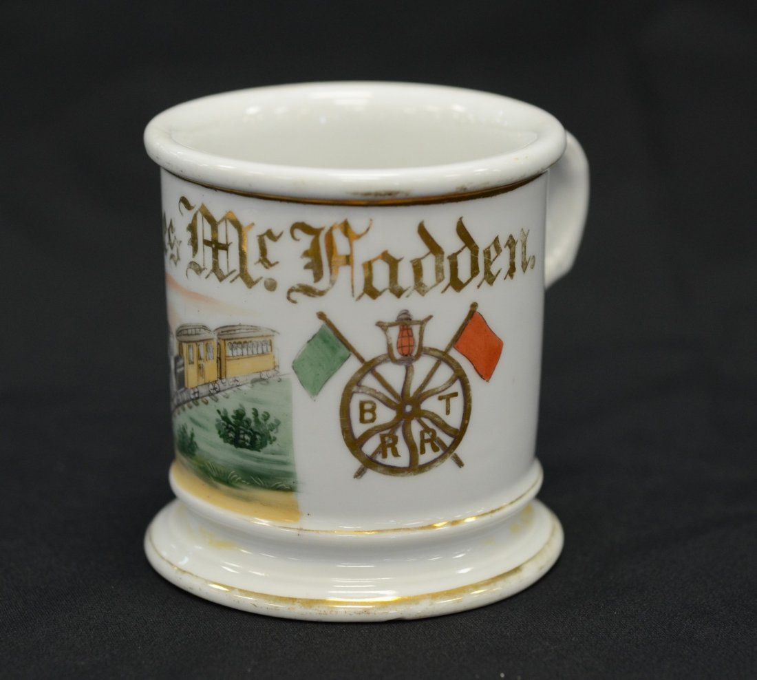Occupational Shaving Mug, James McFadden,4-car train (1 of 3)