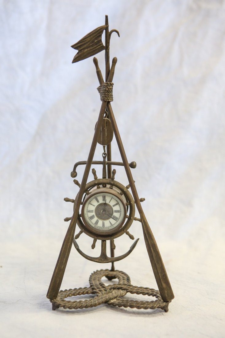 Ansonia hanging novelty clock, movement enclosed in (1 of 3)