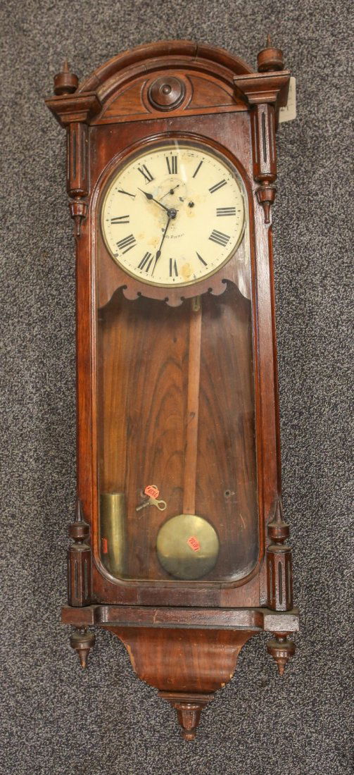 Seth Thomas No 6 Regulator, weight driven, time only, (1 of 1)