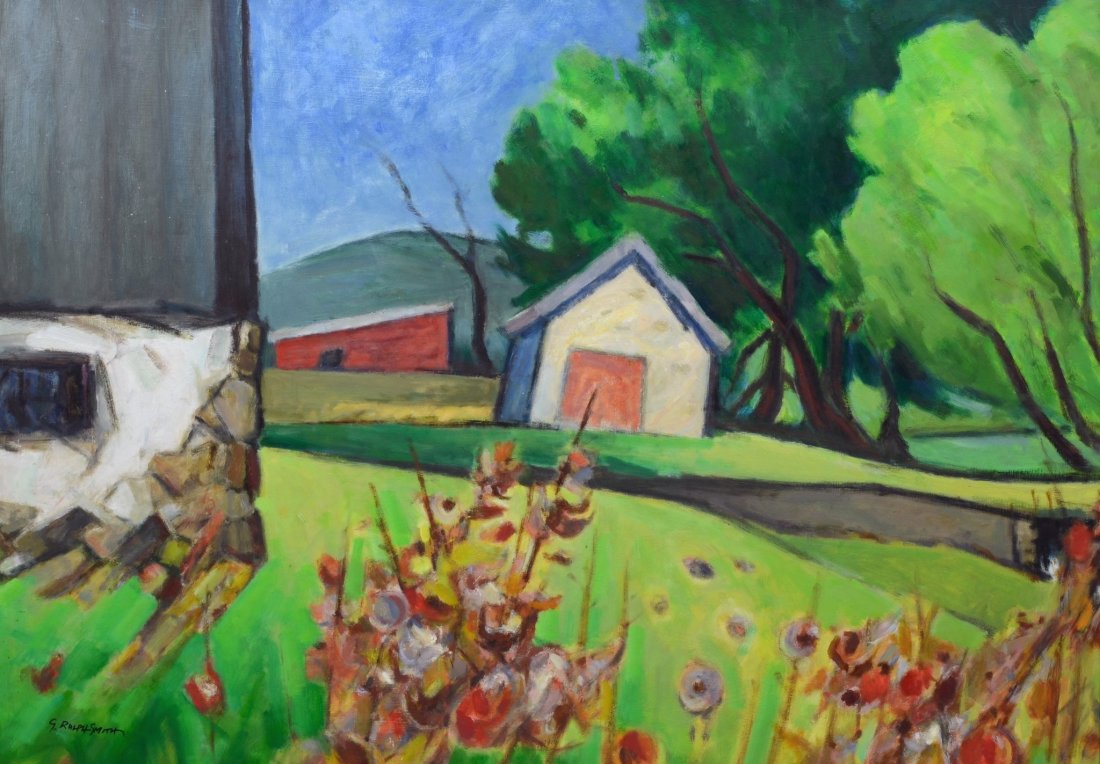 G Ralph Smith (American, PA, 1907-2007), oil on (1 of 2)