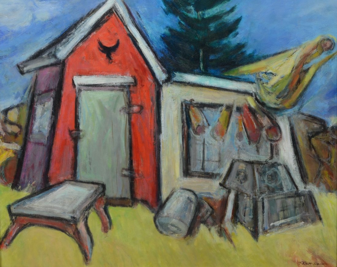 G Ralph Smith (American, PA, 1907-2007), oil on (1 of 2)