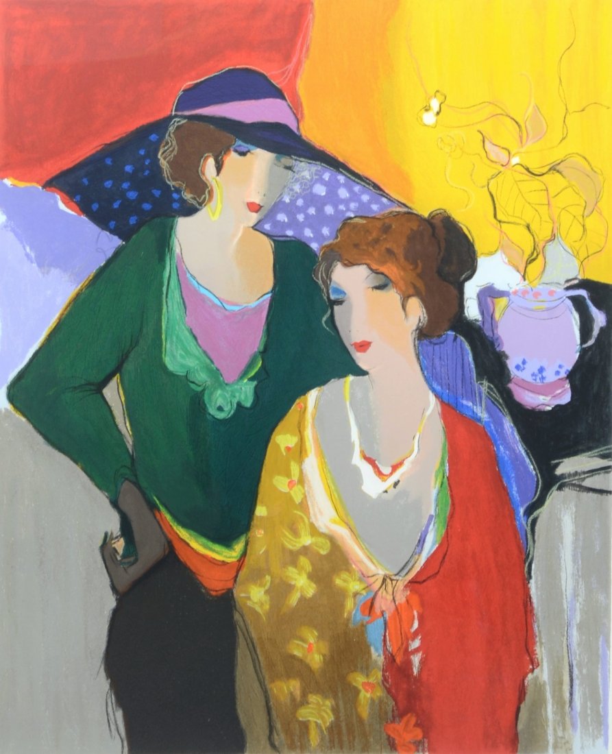 Itzchak Tarkay (Israeli, 1935-2012), lithograph, On the (1 of 3)