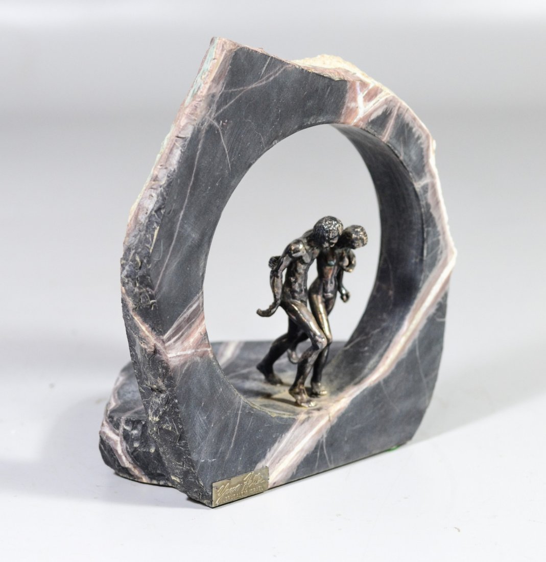 Yacov Heller Jerusalem Israel, stone & silvertone (1 of 6)