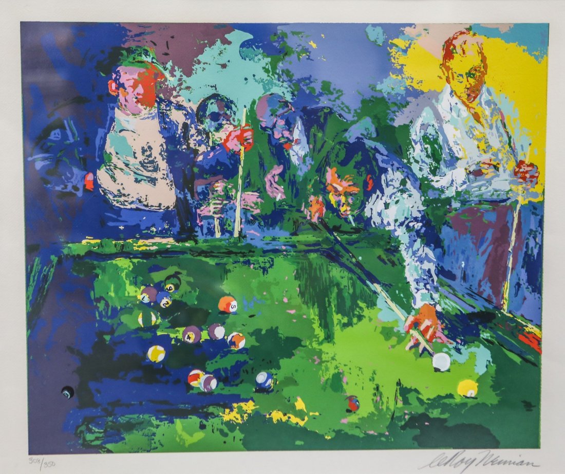 Leroy Neiman (American, 1921-2012), serigraph, Pool Roo (1 of 4)