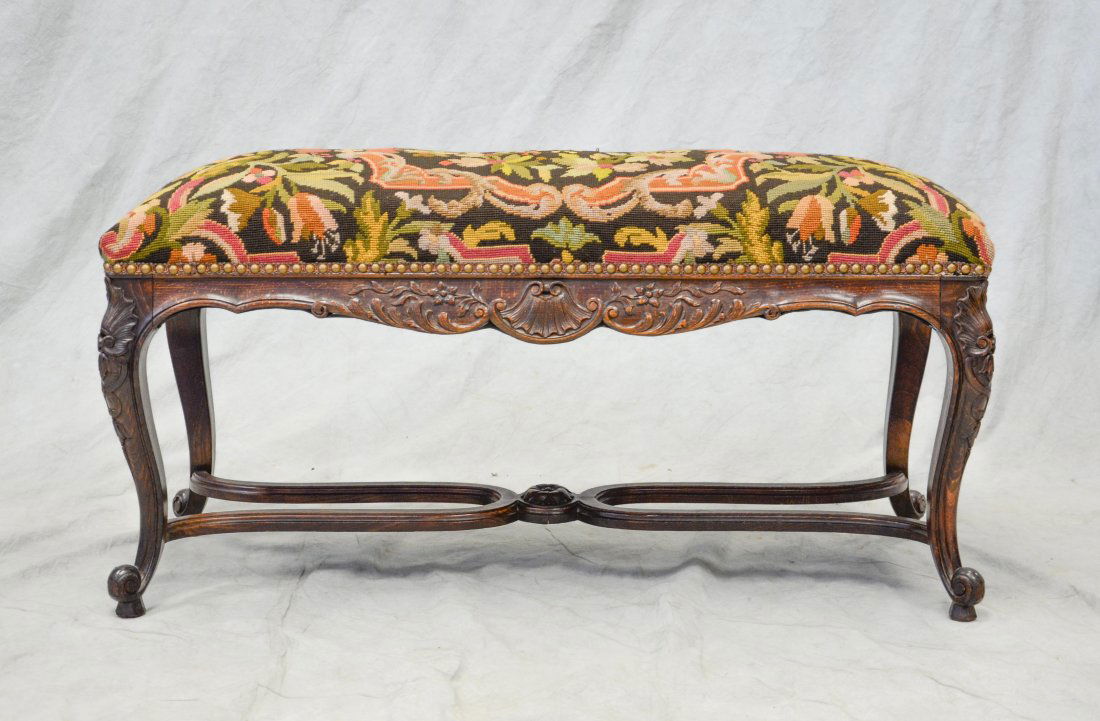 Louis XV style vanity bench (1 of 3)