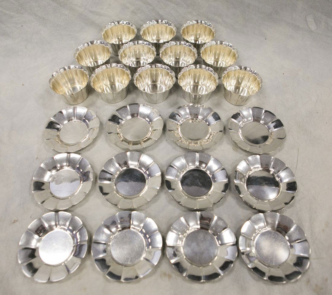 (12) Watson Company sterling silver custard bowls with (1 of 2)