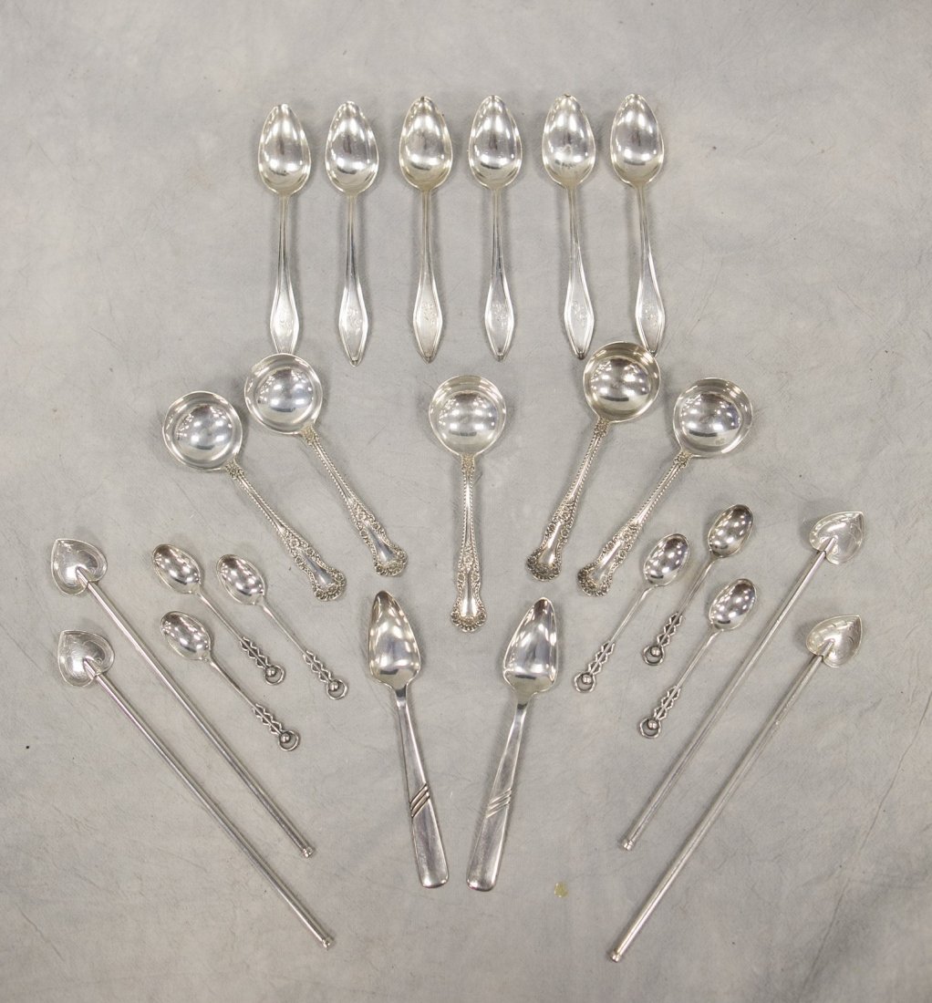 (23) Pieces sterling silver flatware, c/o (6) Towle (1 of 2)