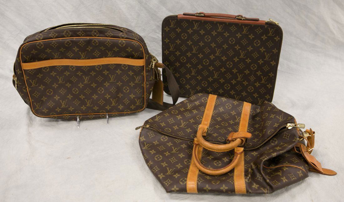 (3) Louis Vuitton soft bags, portfolio, 15" x 12", JQD (1 of 10)