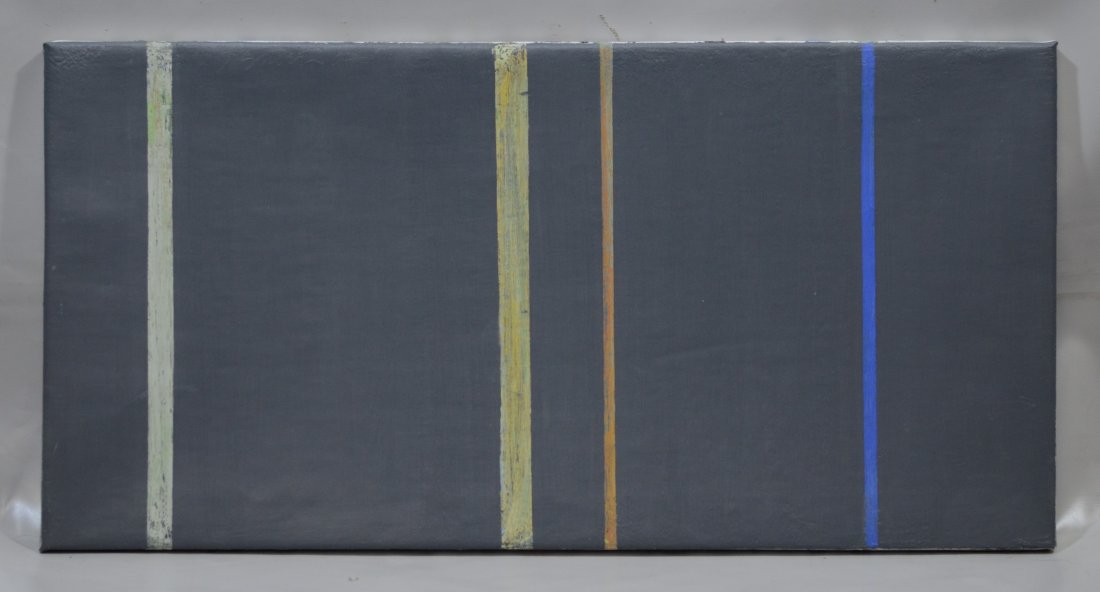 Don Smith (American, 20th Century), oil on canvas, Grey (1 of 2)