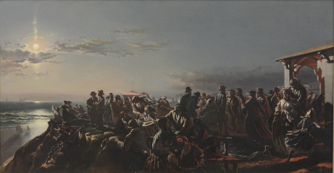 Charles G Rosenberg (American, 1818-1879), oil on (1 of 5)