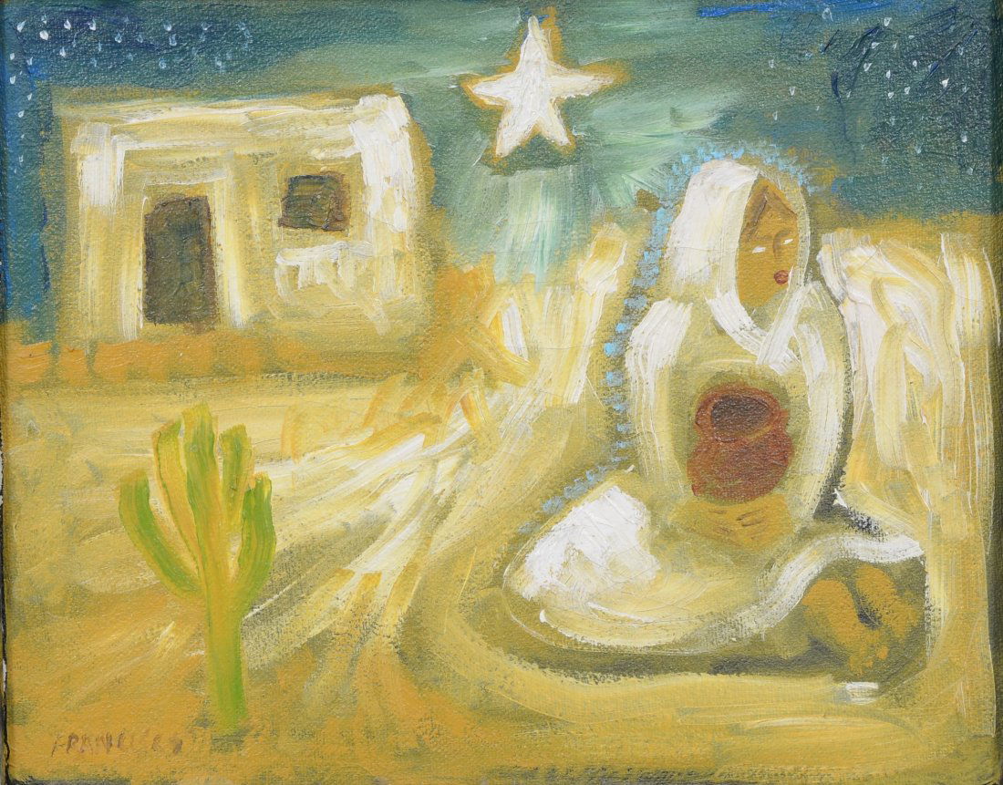 Frank/Francisco Franklin (American, b 1947), oil on (1 of 2)